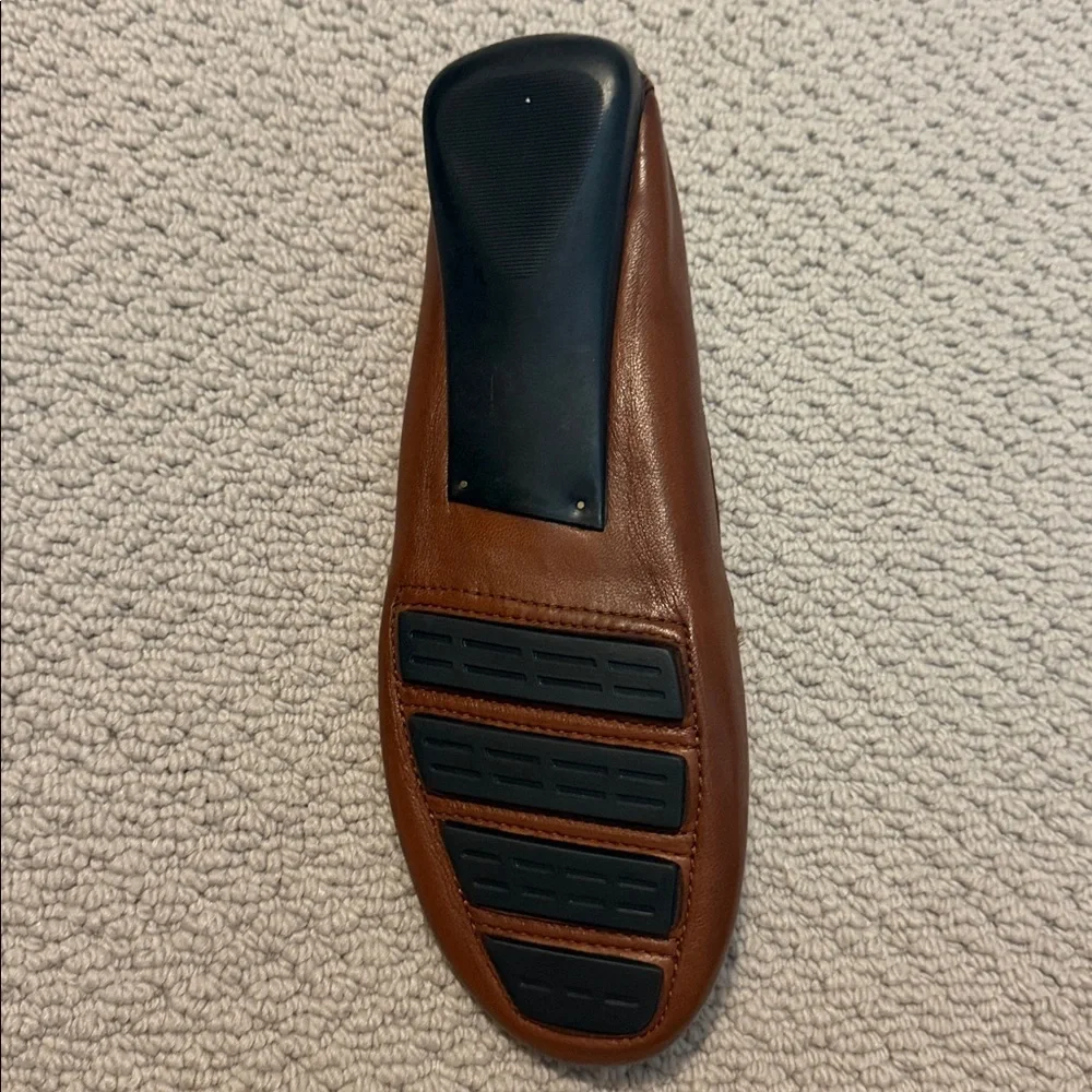 Robert Zur Woven Leather Loafers in Rich Brown
